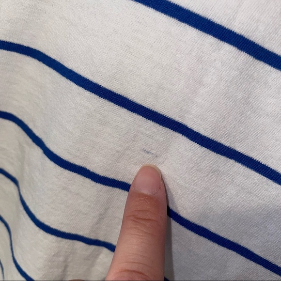 NWOT Quicksilver Stripe Crop Tee - Picture 7 of 11